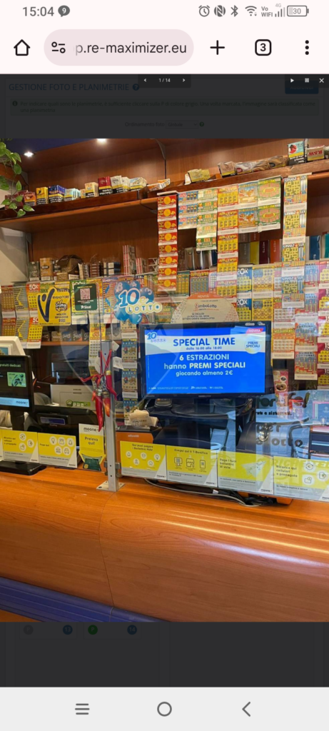 Foto interno; Bar Tabacchi Edicola; Lucca;