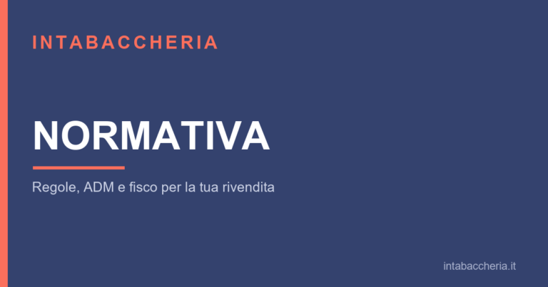 InTabaccheria - Normativa: controlli ADM su tabacchi e gioco