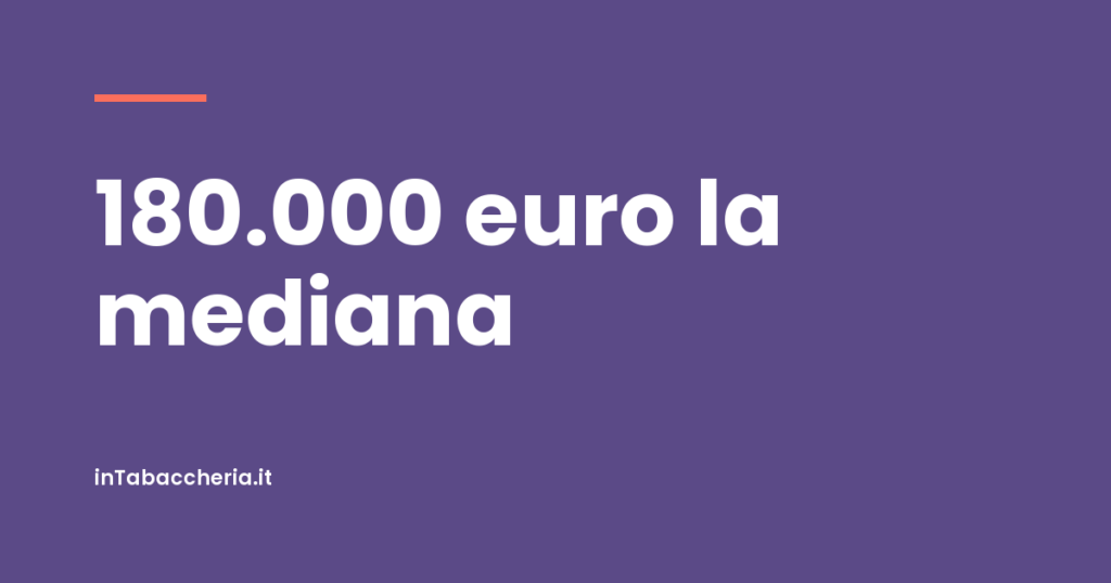 Copertina dell'articolo con la scritta «180.000 euro la mediana»