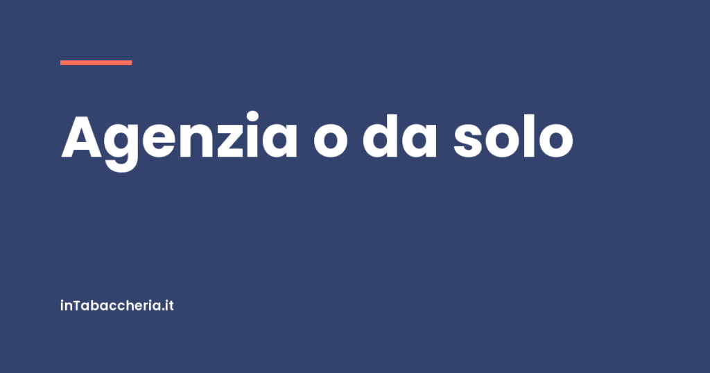 Copertina dell'articolo con la scritta «Agenzia o da solo»