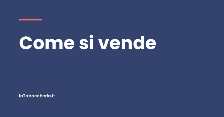 Copertina dell'articolo con la scritta «Come si vende»