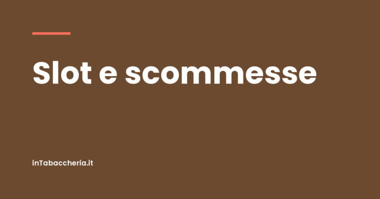 Copertina dell'articolo con la scritta «Slot e scommesse»